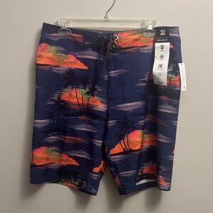 Men's Hurley Tropical Print Swim Shorts NWT